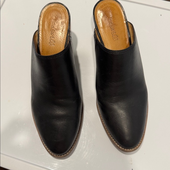 Madewell Black Leather Harper Mules - Picture 2 of 4